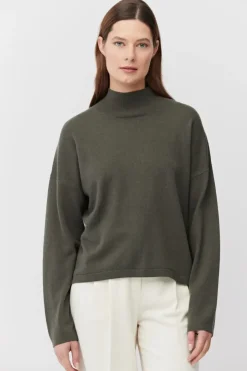 Sweter golf z wełną merynosową i kaszmirem