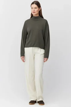 Sweter golf z wełną merynosową i kaszmirem